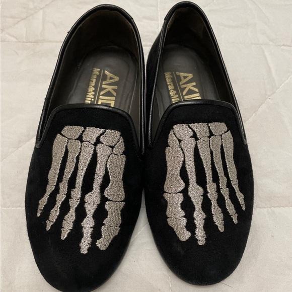 AKID MARA AND MINE skeleton suede loafers (kids) - Picture 3 of 5